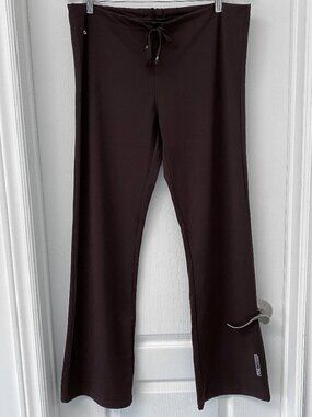 FILA Brown Flared Athletic Pants XL Drawstring Yoga Lounge Pants